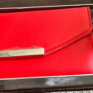 Nine West Vibrant Red Clutch